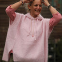 Pull capuche Calypso - Rose poudré - Quintessence