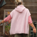 Pull capuche Calypso - Rose poudré - Quintessence