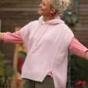 Pull capuche Calypso - Rose poudré - Quintessence