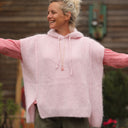 Pull capuche Calypso - Rose poudré - Quintessence