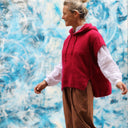 Pull capuche Calypso - Rouge franc - Quintessence