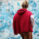 Pull capuche Calypso - Rouge franc - Quintessence