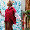 Pull capuche Calypso - Rouge franc - Quintessence