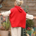 Pull capuche Calypso - Rouge orangé - Quintessence