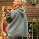 Pull capuche Calypso - Vert eucalyptus - Quintessence