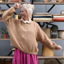 Pull col rond Christina — mohair camel - Quintessence