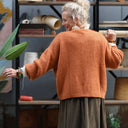 Pull col rond Christina — mohair cannelle - Quintessence