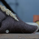 Pull col rond Christina — mohair chocolat - Quintessence