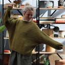 Pull col rond Christina — mohair kiwi - Quintessence