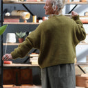Pull col rond Christina — mohair kiwi - Quintessence