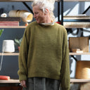 Pull col rond Christina — mohair kiwi - Quintessence
