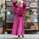 Pull col rond Christina — mohair lilas - Quintessence