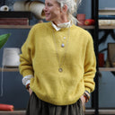 Pull col rond Christina — mohair mimosa - Quintessence