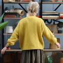 Pull col rond Christina — mohair mimosa - Quintessence