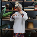 Pull col roulé Aveline — maille douce ficelle - Quintessence