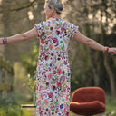 Robe Acacia - armuré de coton "Herbier Enchanté" - Quintessence
