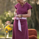 Robe Acacia – Armuré de coton raisin - Quintessence