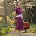 Robe Acacia – Armuré de coton raisin - Quintessence