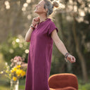 Robe Acacia – Armuré de coton raisin - Quintessence