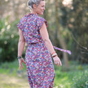 Robe Acacia – Coton “Floraison Améthyste" - Quintessence