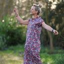 Robe Acacia – Coton “Floraison Améthyste" - Quintessence