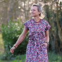 Robe Acacia – Coton “Floraison Améthyste" - Quintessence
