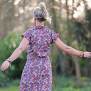 Robe Acacia – Coton “Floraison Améthyste" - Quintessence