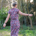 Robe Acacia – Coton “Floraison Améthyste" - Quintessence