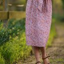 Robe Acacia – coton “Jardin Corail” - Quintessence