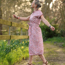Robe Acacia – coton “Jardin Corail” - Quintessence