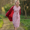 Robe Acacia – coton “Jardin Corail” - Quintessence