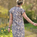 Robe Acacia – Coton “Jardin Indigo” - Quintessence