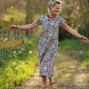 Robe Acacia – Coton “Jardin Indigo” - Quintessence