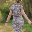 Robe Acacia – Coton “Jardin Indigo” - Quintessence