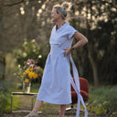 Robe Acacia coton rayé océan | Quintessence