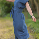 Robe Acacia – jean lyocell bleu plumetis - Quintessence