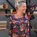 Robe Adélaïde — Viscose Automne sauvage - Quintessence
