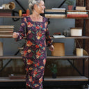Robe Adélaïde — Viscose Automne sauvage - Quintessence