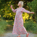 Robe Agathe Coton Capucine corail | Quintessence