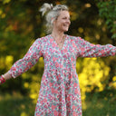 Robe Agathe Coton Capucine corail | Quintessence