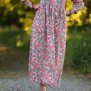 Robe Agathe Coton Capucine corail | Quintessence