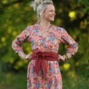 Robe Agathe Coton Flammes Botaniques | Quintessence