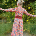 Robe Agathe Coton Flammes Botaniques | Quintessence