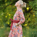 Robe Agathe Coton Flammes Botaniques | Quintessence