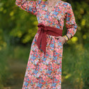 Robe Agathe Coton Flammes Botaniques | Quintessence
