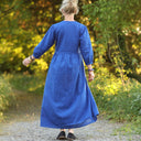 Robe Agathe Lin Bleu majorelle | Quintessence
