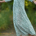 Robe Agathe Viscose Clairière nacrée | Quintessence