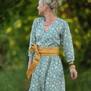 Robe Agathe Viscose Clairière nacrée | Quintessence