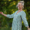 Robe Agathe Viscose Clairière nacrée | Quintessence