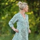 Robe Agathe Viscose Clairière nacrée | Quintessence